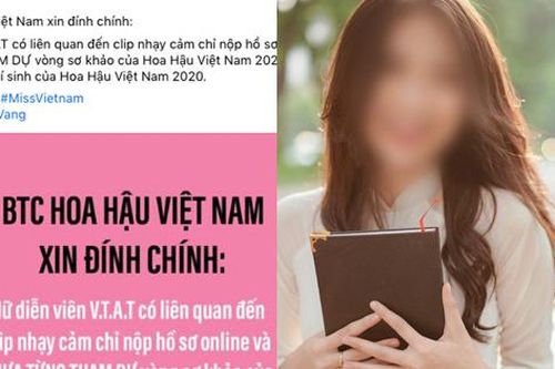 Bị đồn diễn viên 'Về nhà đi con' - người vừa bị lộ clip 'nóng' có liên quan đến cuộc thi 'Hoa hậu Việt Nam', BTC lên tiếng