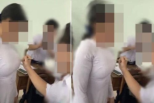 Nữ sinh bị chỉ trích vì để bạn học vô tư ký lưu bút ngay vị trí nhạy cảm