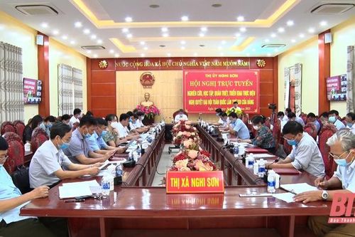 Thị xã Nghi Sơn nghiên cứu, học tập, quán triệt, triển khai thực hiện Nghị quyết Đại hội toàn quốc lần thứ XIII của Đảng