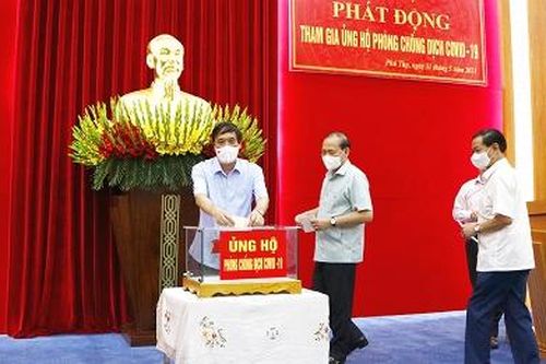 Phú Thọ hưởng ứng lời kêu gọi 'Toàn dân đoàn kết, ra sức phòng, chống dịch COVID-19'
