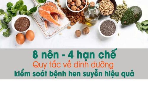 8 nên - 4 hạn chế: Quy tắc dinh dưỡng cho người hen suyễn kiểm soát bệnh hiệu quả