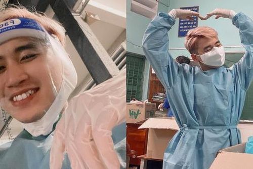 Huy Cung chia sẻ hình ảnh đi tình nguyện chống dịch nhưng lại nhận về ý kiến trái chiều