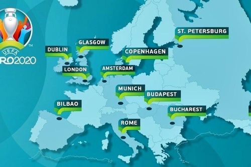 VCK EURO 2020 được tổ chức ở đâu, khi nào?