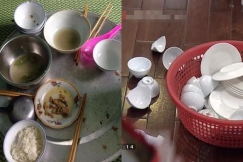 Tăng ca về muộn, nhà chồng ăn xong bát đũa không rửa, vợ bê đập vỡ hết