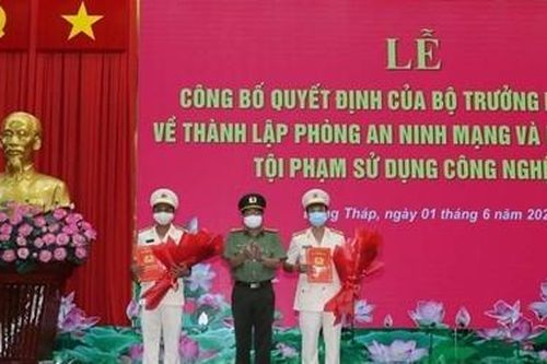 Công an tỉnh Đồng Tháp: Thành lập Phòng AN mạng và PCTP sử dụng công nghệ cao