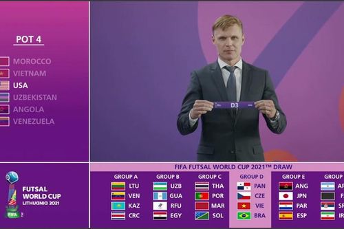 VCK Futsal World Cup 2021: Việt Nam cùng bảng đấu với Brazil
