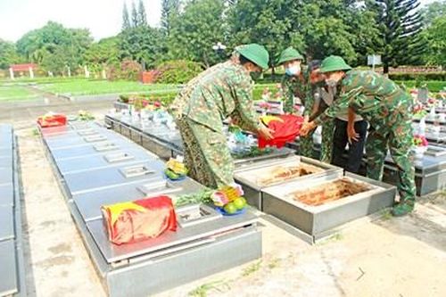 Quân đoàn 3 quy tập được 3 bộ hài cốt liệt sĩ tại địa bàn 'Viện 1 năm 1972'