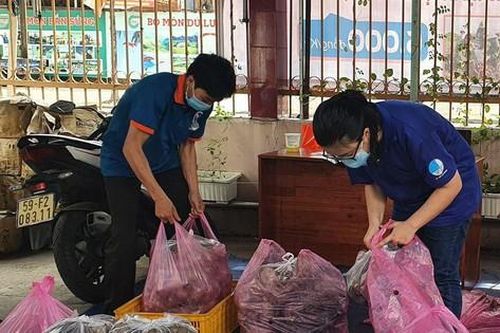 TP. HCM: Bạn trẻ hỗ trợ tiêu thụ khoai lang tím giúp nông dân miền Tây