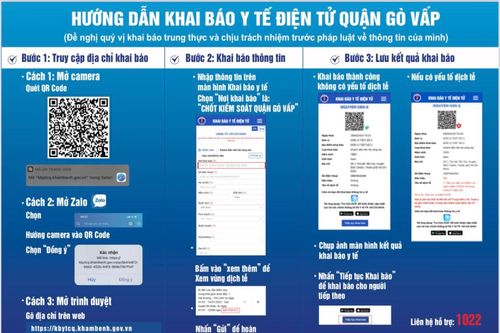 Từ 12 giờ ngày 3/6 áp dụng khai báo y tế điện tử cho người dân ra, vào quận Gò Vấp