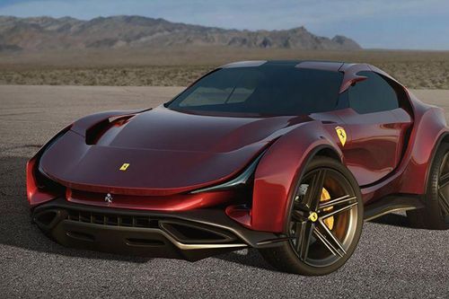 Mẫu SUV đầu tiên của Ferrari với thiết kế hầm hố