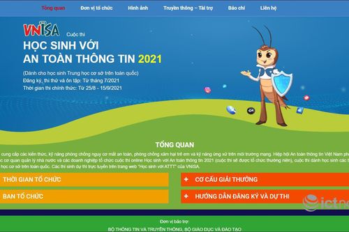 Khởi động cuộc thi trực tuyến 'Học sinh với An toàn thông tin'