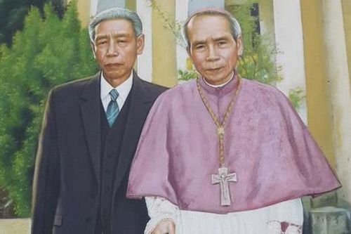 Giáo hoàng John Paul II và bức Đức mẹ Việt Nam