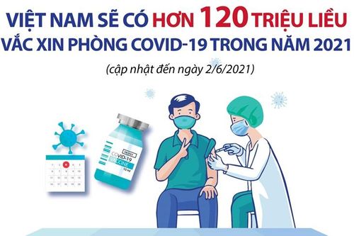 Việt Nam có hơn 120 triệu liều vaccine phòng COVID-19 trong năm 2021