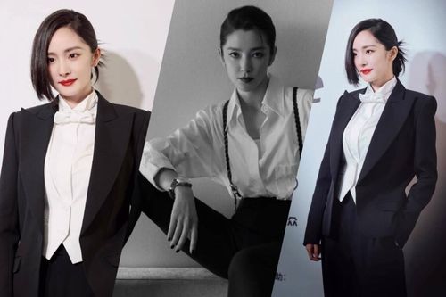 Dương Mịch, Lý Băng Băng gây bão mạng xã hội khi diện suit đen như tổng tài đẹp mê mị