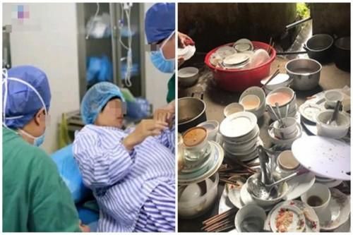 Mới sinh mổ 7 ngày mẹ chồng bắt rửa bát nấu cơm vì sinh con gái
