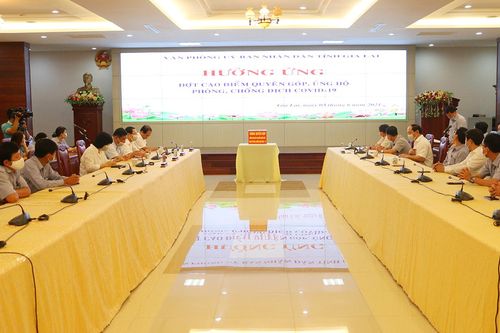 Văn phòng UBND tỉnh Gia Lai phát động quyên góp ủng hộ phòng-chống dịch Covid-19