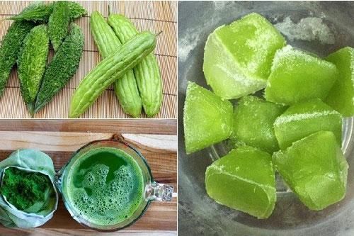 Dùng đá lạnh mướp đắng sau 10 phút bạn sẽ bất ngờ vì làn da