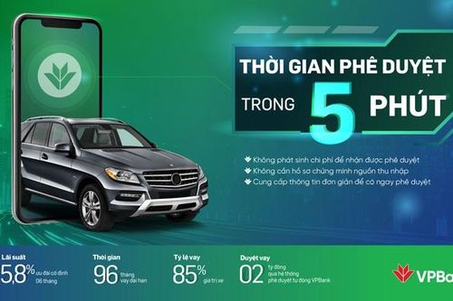 Vay mua ô tô 'siêu tốc' tại VPBank chỉ trong 5 phút