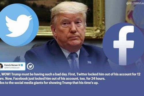 Facebook khóa dài hạn tài khoản cựu Tổng thống D. Trump