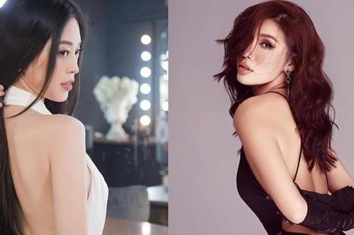 Á hậu Phương Nga khoe lưng trần nuột nà, Minh Tú nóng bỏng với áo tắm cắt xẻ sexy