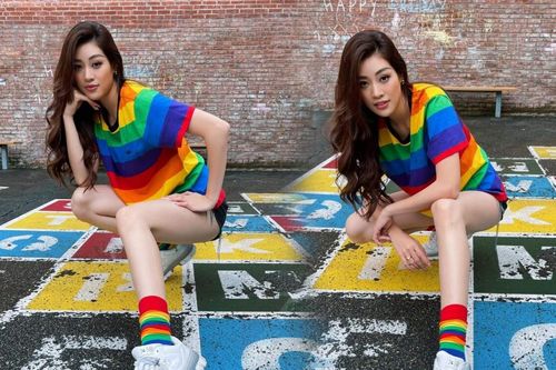Khánh Vân ủng hộ cộng đồng LGBTQ+, diện đồ lục sắc khẳng định 'yêu là yêu'