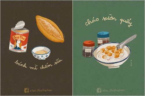 Bộ tranh món ăn tuổi thơ của Gen Y nhìn ngon 'nhức nách'