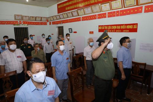Hà Nội: Giám đốc Công an Thành phố chỉ đạo công tác bầu cử tại xã Tráng Việt