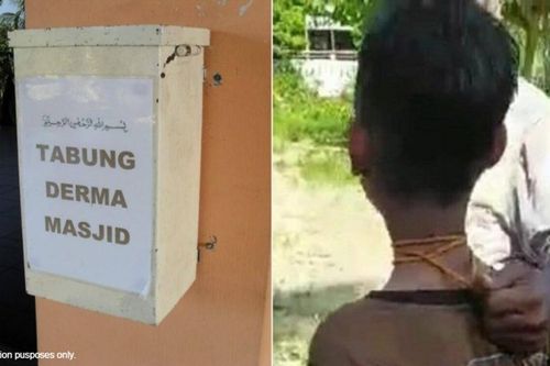 Câu chuyện phía sau cậu bé bị trói cổ và kéo như con vật vì trộm tiền từ thiện
