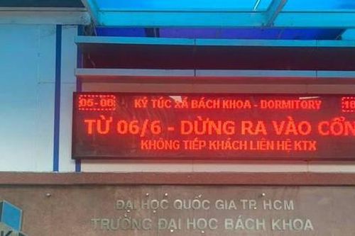5 sinh viên là F1, KTX trường ĐH Bách khoa (ĐHQG TP. HCM) 'nội bất xuất, ngoại bất nhập'.