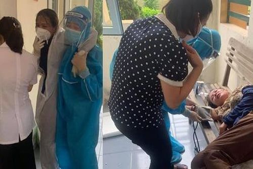 Nữ điều dưỡng ngất xỉu vì kiệt sức khi lấy mẫu xét nghiệm COVID-19