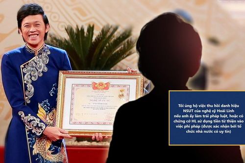 Hoài Linh bị một nữ ca sĩ kỳ cựu ủng hộ việc thu hồi danh hiệu NSƯT, phản ứng sau đó gây bất ngờ hơn