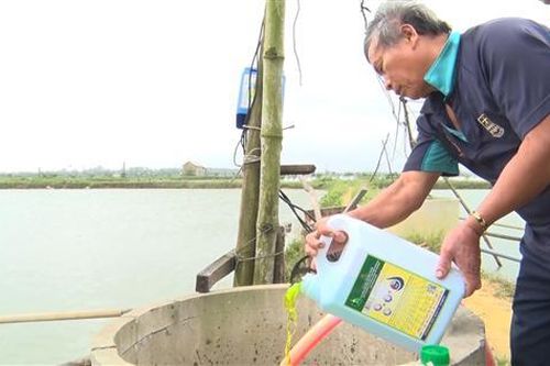 Hỗ trợ nông dân 13.200 lít sản phẩm xử lý môi trường nuôi trồng thủy sản