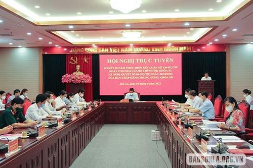 Hội nghị trực tuyến sơ kết thực hiện các nghị quyết, kết luận của Đảng