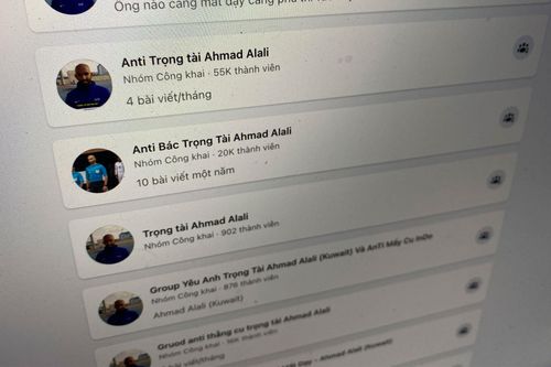 Xuất hiện nhiều nhóm anti trọng tài trận Việt Nam - Indonesia
