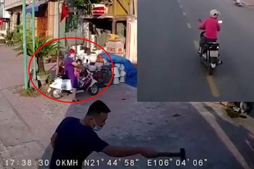 Tài xế xe tải chèn ép nữ 'ninja' khiến 2 bà cháu đi xe đạp điện vạ lây