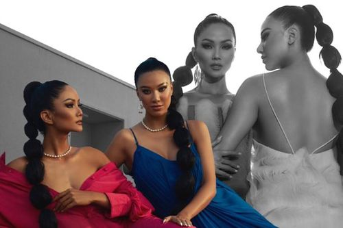 Miss Universe Vietnam 2021 Kim Duyên hóa chị em sinh đôi cùng H'Hen Niê: Thần thái ma mị, sắc vóc Hoàn vũ