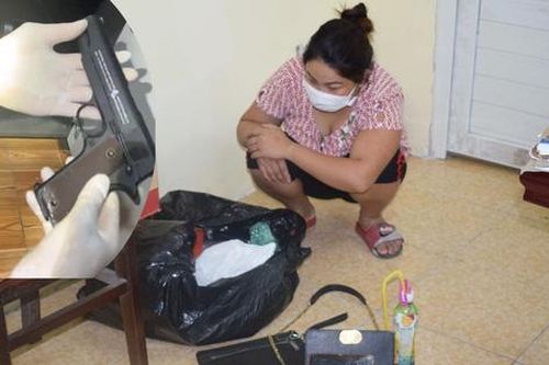 Hưng Yên: Bắt 'nữ quái' tàng trữ ma túy, thu giữ 1 khẩu súng