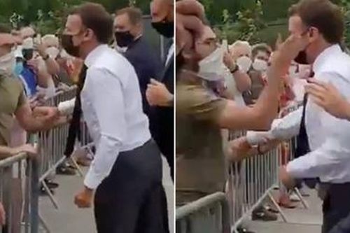 Tổng thống Pháp Emmanuel Macron bị tấn công