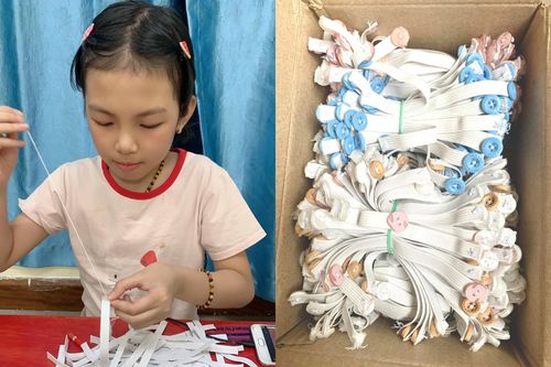 Bé gái 8 tuổi tự làm 500 'tai giả' gửi tặng y, bác sĩ Bắc Giang
