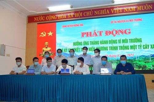 Thực hiện Chương trình trồng 1 tỉ cây xanh: Ký cam kết trồng cây tại các dự án điện gió