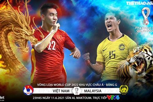 VIDEO soi kèo nhà cái Việt Nam vs Malaysia. VTV6 trực tiếp bóng đá vòng loại World Cup 2022
