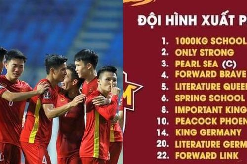 Chán chế ảnh tới chế tên, cười bể bụng với đội hình tuyển Việt Nam phiên bản Engsub