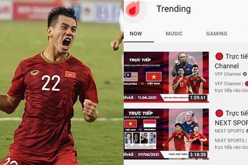 Bóng đá Việt Nam chiếm Top 1 Trending YouTube, Tiến Linh - Ngọc Hải vụt sáng sau bàn thắng