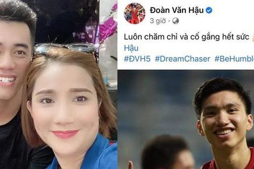 Cát Tường đăng ảnh cùng Tiến Linh, dàn sao đổ xô bình luận bài đăng của Đoàn Văn Hậu