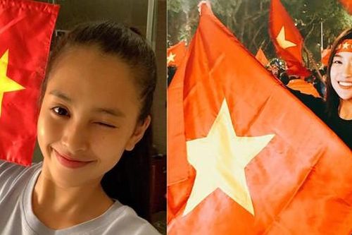 Dàn hoa, á hậu vỡ òa với chiến thắng của đội tuyển Việt Nam trước Malaysia
