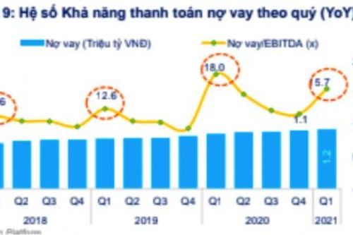 Nợ vay gia tăng tại doanh nghiệp kinh doanh bất động sản, xây dựng và thực phẩm đồ uống