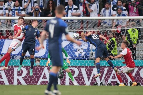 Phần Lan 1-0 Đan Mạch ở bảng B của EURO 2020