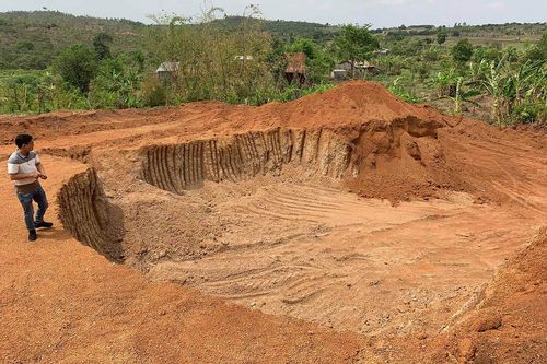 Khai thác đất trái phép, 1 công ty bị xử phạt 146 triệu đồng