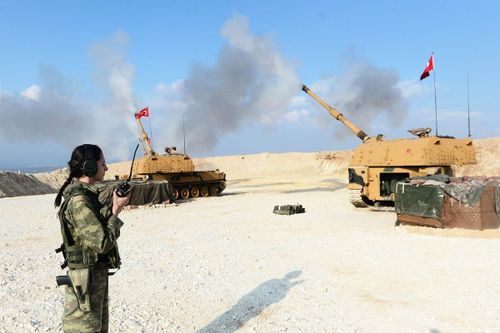 Thổ Nhĩ Kỳ nã pháo dữ dội vào quân đội Syria trả đũa vụ ném bom của máy bay Nga