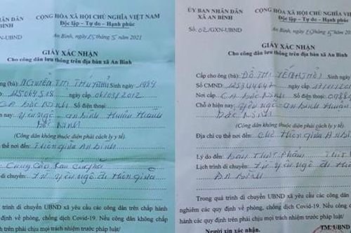 Tạm đình chỉ công tác Chủ tịch UBND xã ký giấy cho người dân đi chợ trong vùng dịch